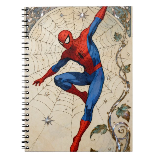 Carnet Spider Man Art Nouveau (Devant)
