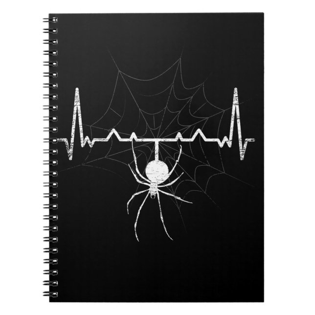 Carnet Spider Web Heartbeat Cobweb Spider Cadeau (Devant)