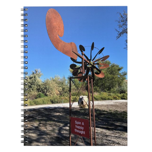 Carnet Spin a Happy Thought, Funny Sign (Devant)