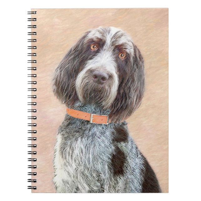 Carnet Spinone Italiano Painting - Cute Original Dog Art (Devant)