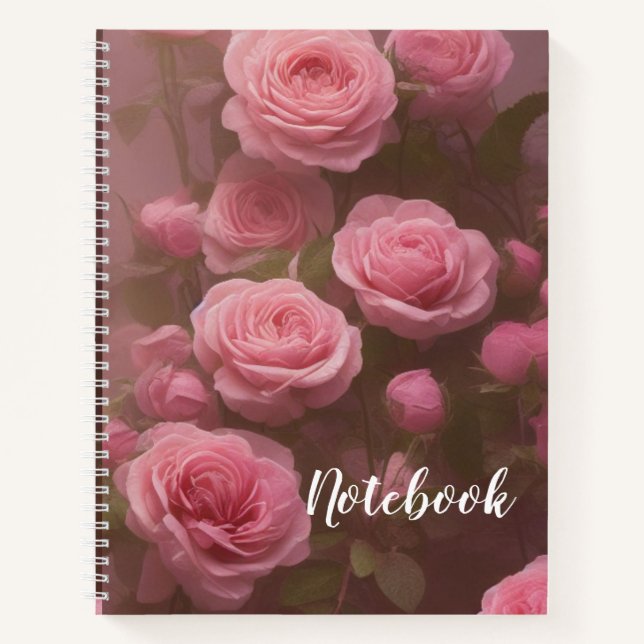 carnet spiral 8,5 x 11 - Rose (Devant)