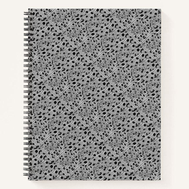 Carnet spiral à pointes noires (Devant)