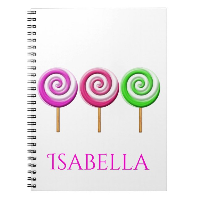 Carnet Spiral À Trois Pops À Lolly (Devant)