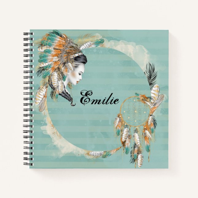 Carnet Spiral Américain Personnalisé (Devant)