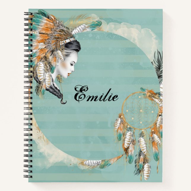 Carnet Spiral Américain Personnalisé (Devant)