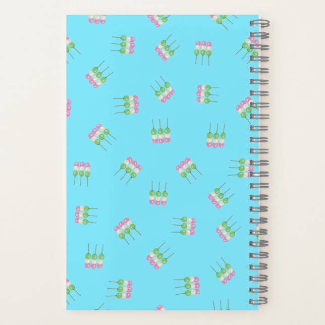Carnet spiral Anime Blue Pastel Dango (Verso)
