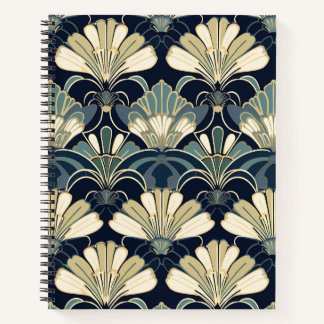 Carnet Spiral Art Déco Élégant