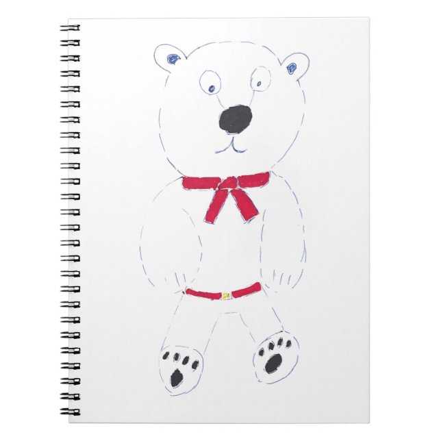Carnet spiral Barry Bear (Devant)