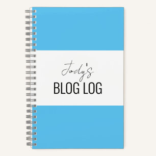 Carnet Spiral Bleu & Blanc