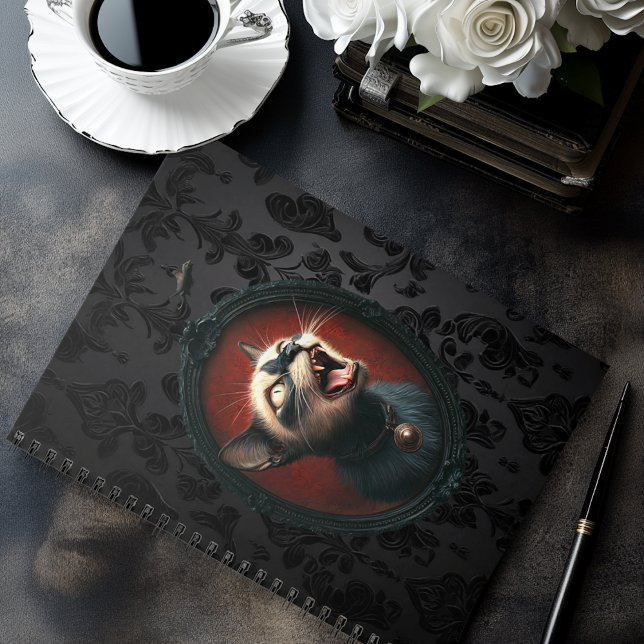 Carnet Spiral Cat Mad (Créateur téléchargé)