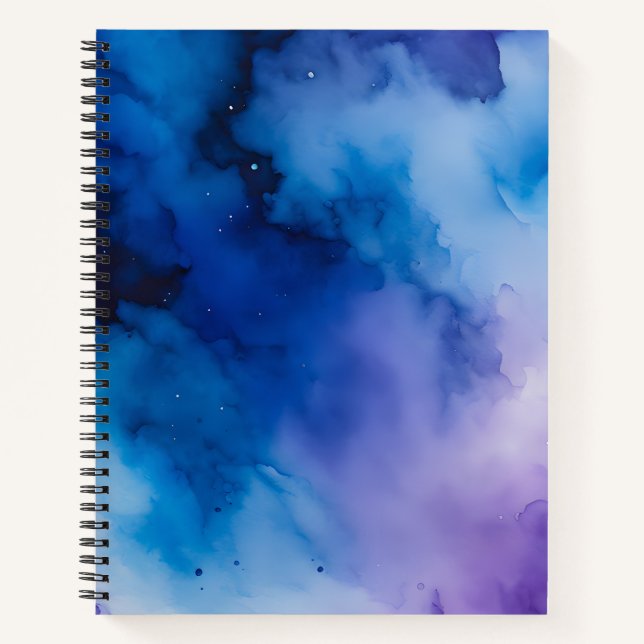 Carnet spiral coloré Smoke Art (Devant)