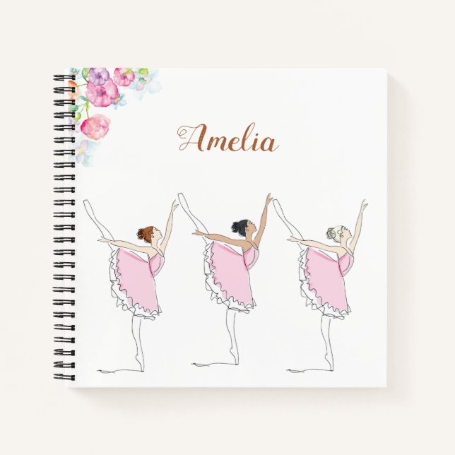 Carnet spiral de Ballerina (Devant)