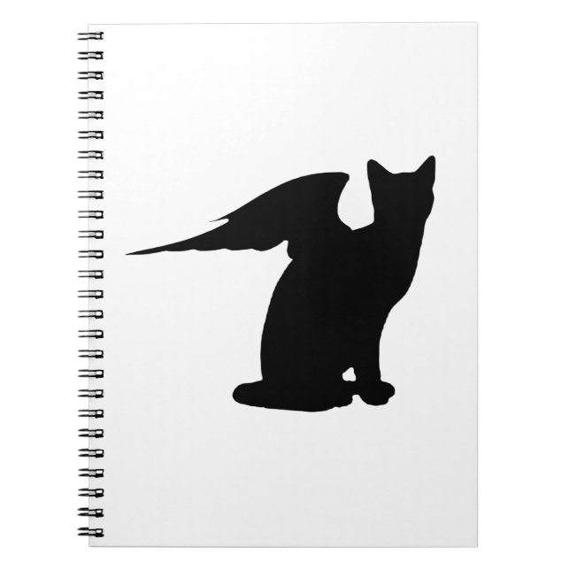 Carnet spiral de chat Angel (Devant)