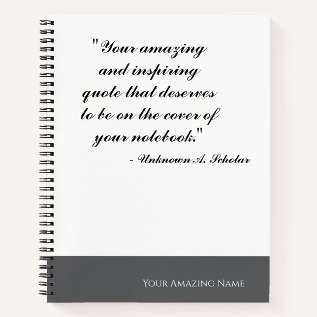 Carnet Spiral de devis personnalisable (Devant)