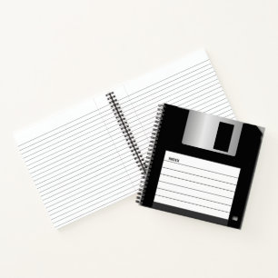Carnet Spiral de disquette classique de 3,5 pouces