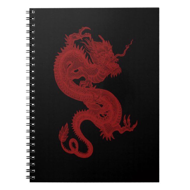 Carnet spiral de Dragon Rouge Pendragon (Devant)