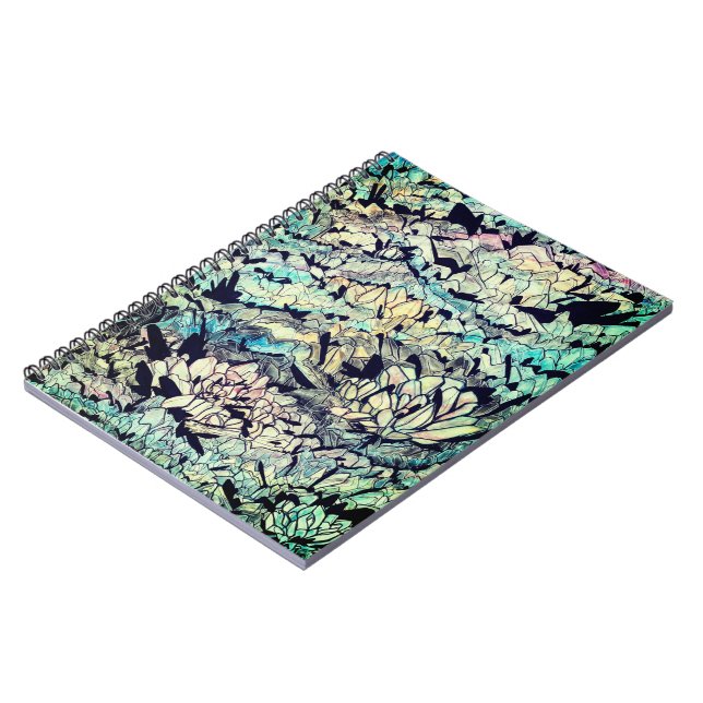 Carnet spiral de flux lotus (Côté gauche)