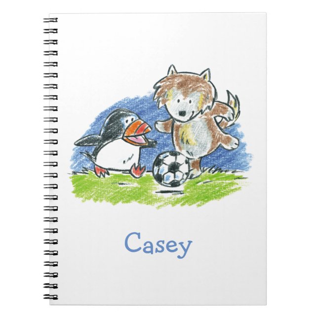 Carnet Spiral De Football Furry Friends (Devant)