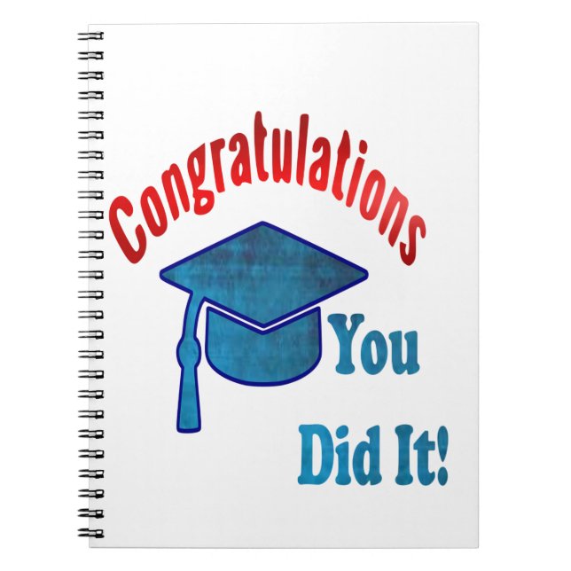Carnet Spiral De Graduation Pour Les Étudiants De  (Devant)