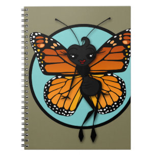 CARNET SPIRAL DE LA DAME DE MONARCH CUTE