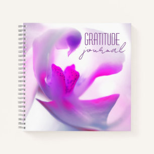 Carnet Spiral de l'orchidée "Journal de Gratitude"