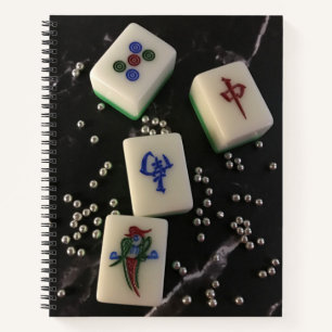 Carnet spiral de Mahjong Tiles