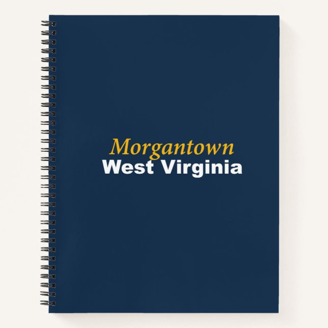 Carnet Spiral de Morgantown, Virginie-Occidentale (Devant)