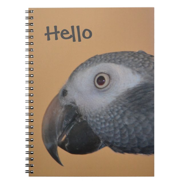 Carnet spiral de perroquet (Devant)