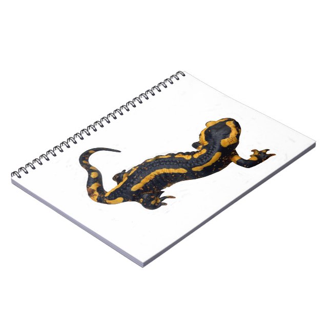 Carnet Spiral De Salamandre De Feu (Côté gauche)