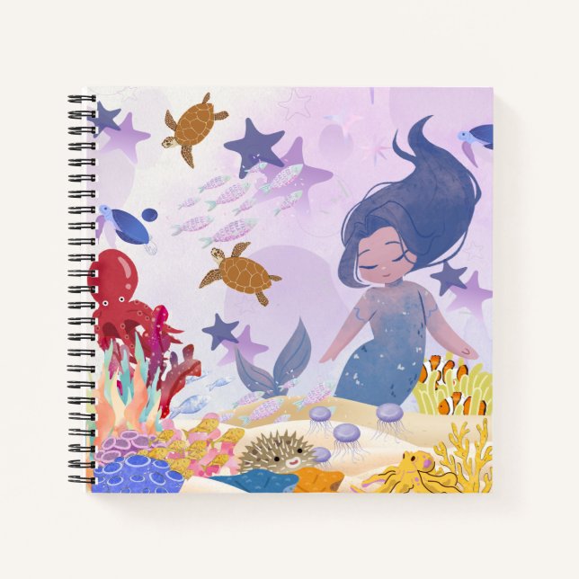 Carnet spiral de sirène (Devant)