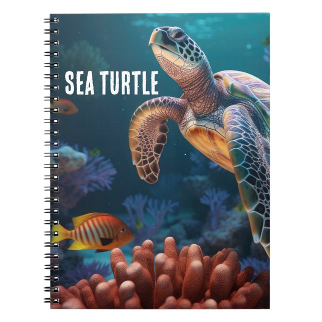 Carnet Spiral de tortue de mer (Devant)