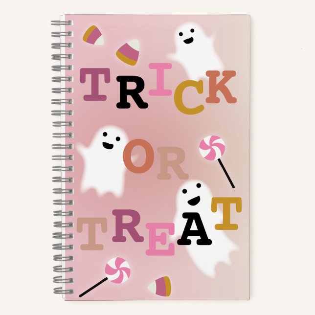 Carnet spiral de type Trick ou Treat (Recto)