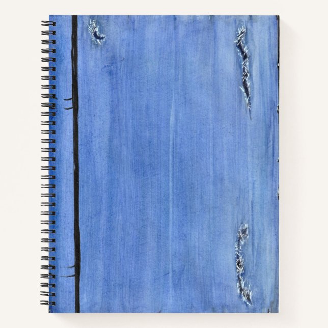 Carnet Spiral Denim déchiré (Devant)