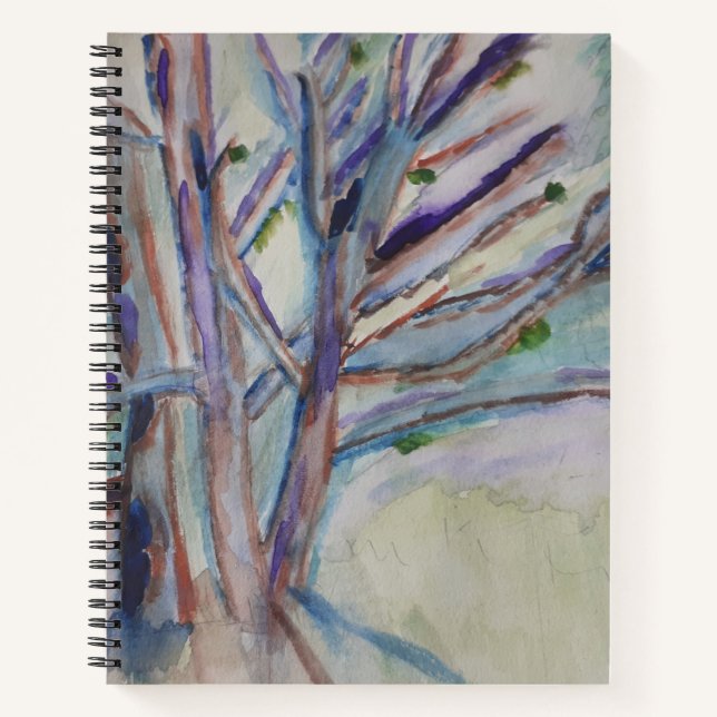 Carnet spiral des arbres Abstraits (Devant)