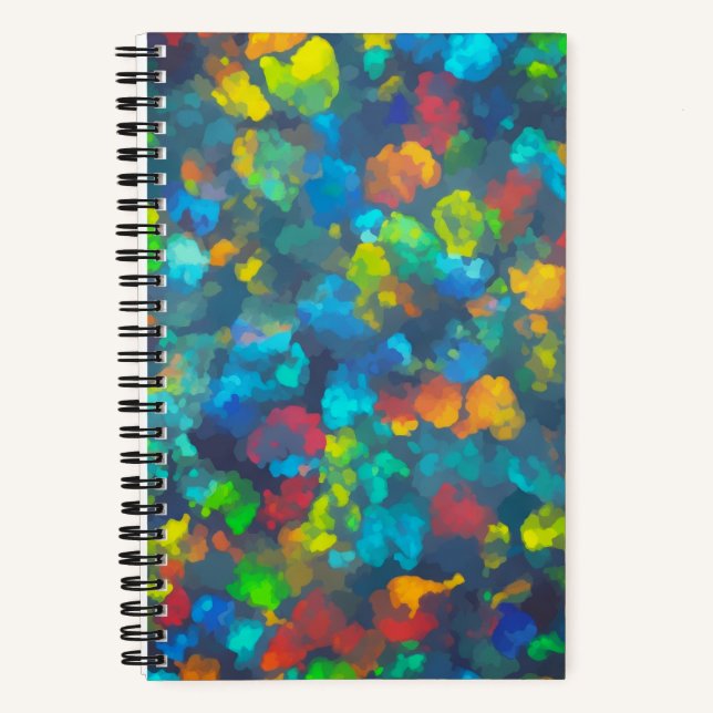 Carnet spiral des couleurs de l'opale (Recto)