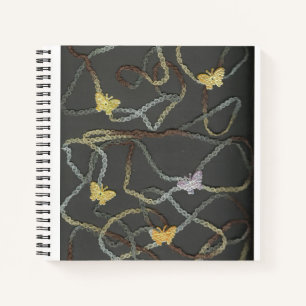 Carnet Spiral des papillons flottants