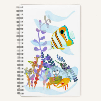 Carnet Spiral des poissons-anges et des amis de l'