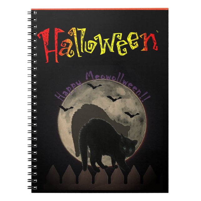 Carnet spiral d'Halloween (Devant)