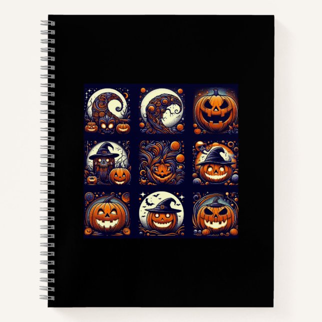 Carnet spiral d'Halloween (Devant)