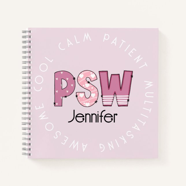 Carnet Spiral du collaborateur de support personne (Devant)