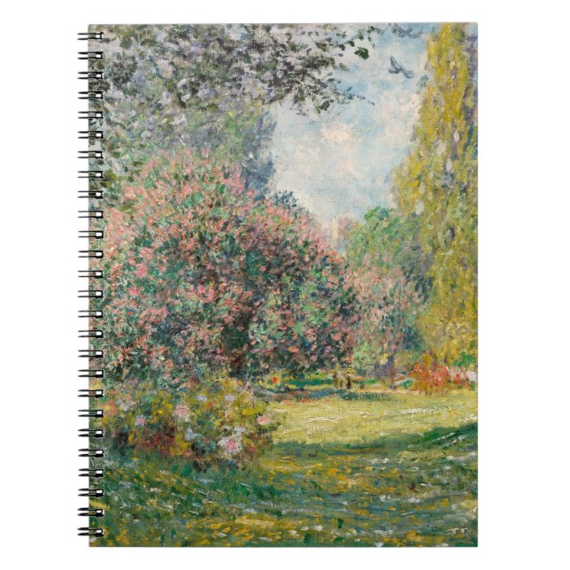 Carnet spiral du jardin de printemps de Monet (Devant)