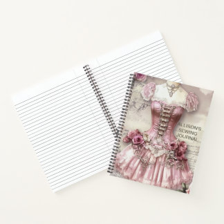 Carnet spiral du journal de couture