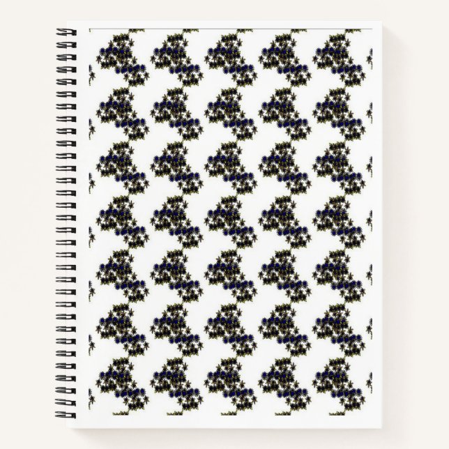 Carnet Spiral En Noir Et Blanc (Devant)