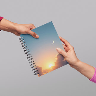 Carnet spiral esthétique Sunrise & Lune