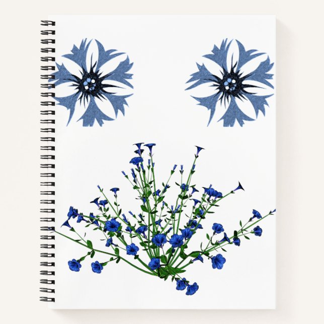 Carnet spiral floral (Devant)
