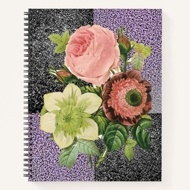 Carnet spiral floral (Devant)