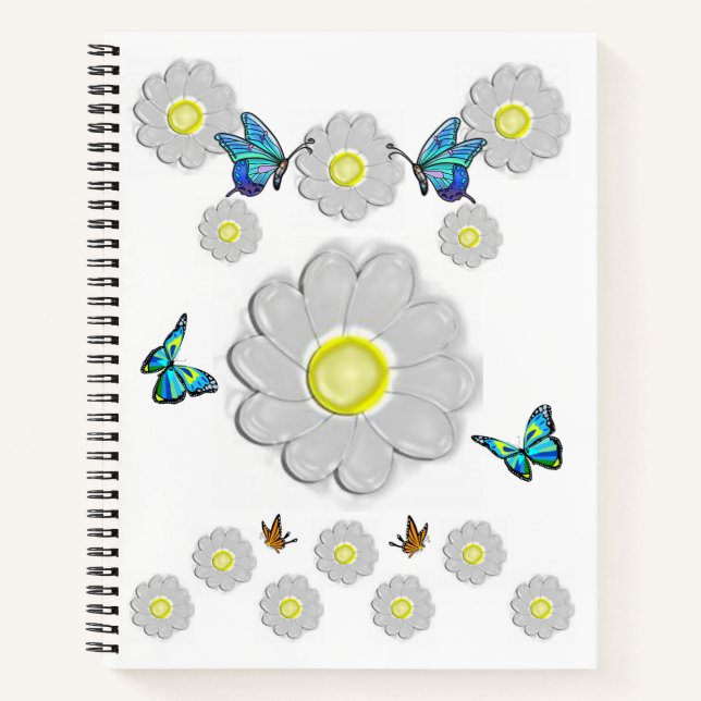 Carnet spiral floral (Devant)