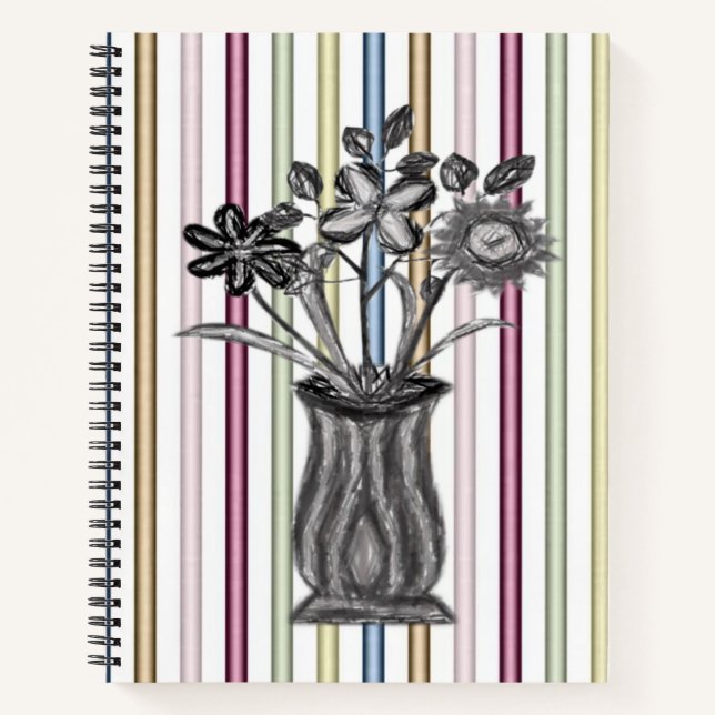 Carnet spiral floral (Devant)