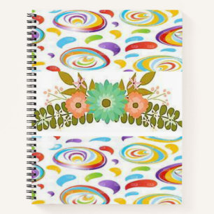 Carnet spiral floral