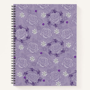 Carnet spiral floral